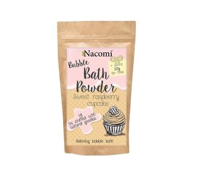 Nacomi, Bubble Bath Powder, puder do kąpieli, Sweet Raspberry Cupcake, 150 g