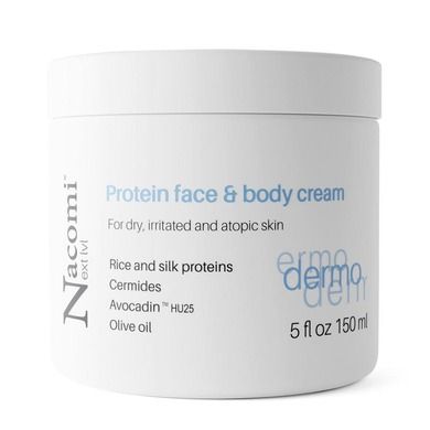 Nacomi, Next Level Dermo, proteinowy krem do twarzy i ciała dla skóry atopowej suchej i podrażnionej, 150 ml