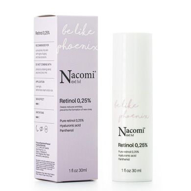 Nacomi, Next Level, Retinol 0.25%, serum na noc, 30 ml