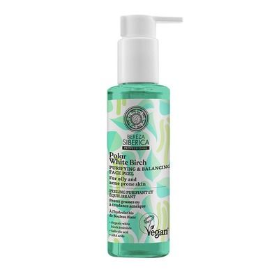 Natura Siberica, Bereza Siberica, wegański, oczyszczająco-balansujący peeling do skóry tłustej oraz z tendencją do powstawania trądziku, 145 ml