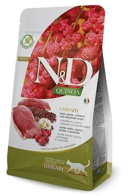 N&D Cat Quinoa, Urinary Duck, sucha karma dla kota z kaczką, quinoa, żurawiną i rumiankiem, 5 kg