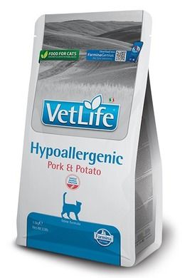 N&D Vet Life, Hypoallergenic, Adult, sucha karma dla kota, wieprzowina i ziemniak, 1,5 kg