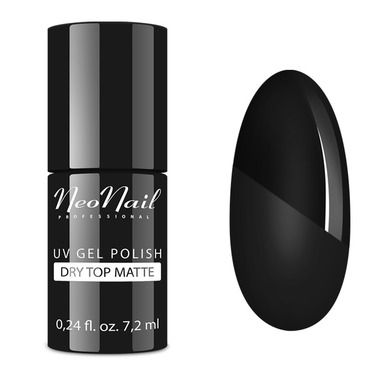 NeoNail, UV Gel Polish Dry Top Matte matowy top hybrydowy, 7.2 ml