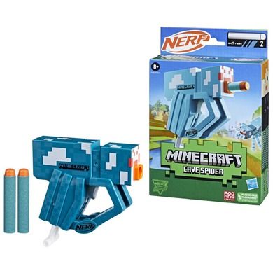 Nerf Microshots, Minecraft, Cave Spider, wyrzutnia i 2 strzałki