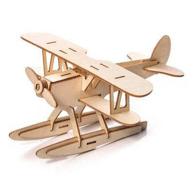 Nice Idea, Samolot, puzzle drewniane 3D, 28 elementów