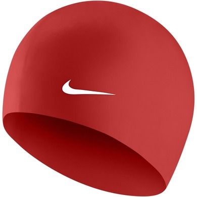 Nike, czepek silikonowy, rozmiar senior, czerwony