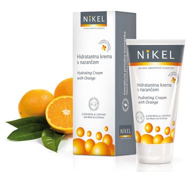 Nikel, Nawilżający krem do twarzy z pomarańczą, 50 ml