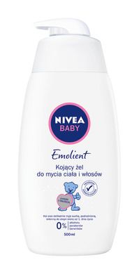 Nivea Baby, Kojący Żel do mycia ciała i włosów, Emolient, 500 ml