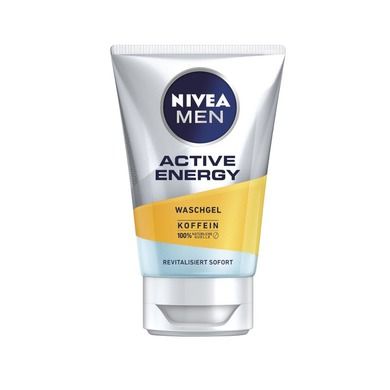 Nivea, Men Active Energy, energetyzujący żel do mycia twarzy, 100 ml