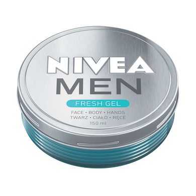 Nivea, Men, Fresh, krem-żel nawilżający do twarzy, ciała i rąk, 150 ml