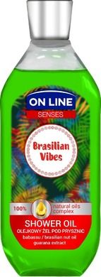 On Line, Senses, olejkowy żel pod prysznic, Brasilian Vibes, 500 ml