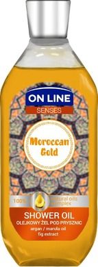 On Line, Senses, olejkowy żel pod prysznic, Moroccan Gold, 500 ml