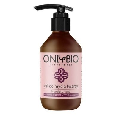 OnlyBio, Fitosterol, hipoalergiczny żel do mycia twarzy z olejem z rzepaku, 250 ml
