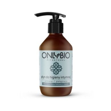 OnlyBio, Fitosterol, płyn do higieny intymnej z olejem z rzepaku, z pompką, 250 ml