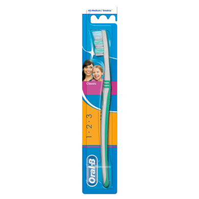 Oral-B, 3 Effect, manualna szczoteczka do zębów, rozmiar 40, średnia