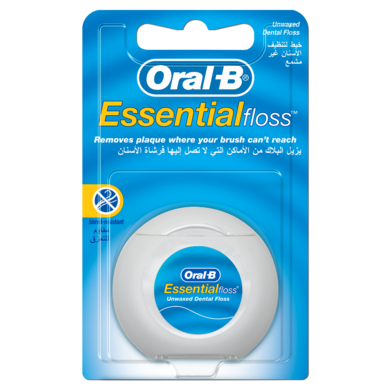 Oral-B, Essential Floss, nić dentystyczna, miętowa, 50 m