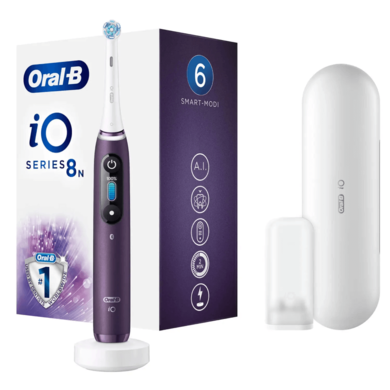 Oral-B, iO Series 8N, szczoteczka elektryczna do zębów, fioletowa
