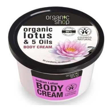 Organic Shop, krem do ciała, Indyjski Lotos BDIH, 250 ml