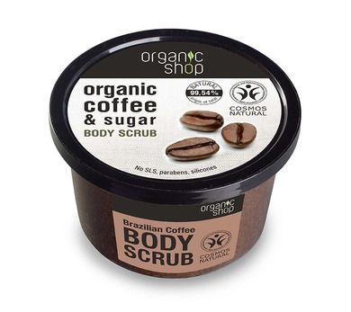 Organic Shop, peeling do ciała, Brazylijska Kawa, 250 ml