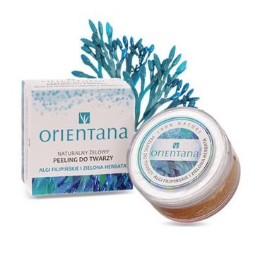 Orientana, Naturalny żelowy peeling do twarzy algi filipińskie i zielona herbata, 50 g