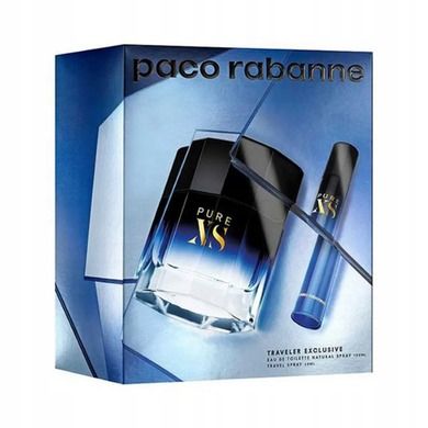Paco Rabanne, Pure XS zestaw, woda toaletowa, spray, 100 ml + woda toaletowa, spray, 20 ml