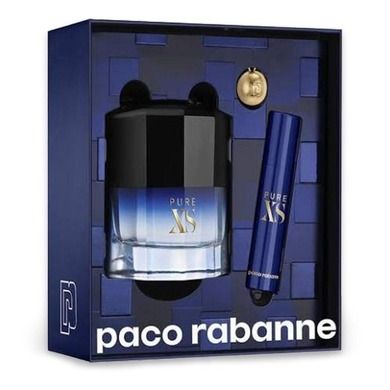 Paco Rabanne, Pure XS, zestaw, woda toaletowa, spray, 50 ml + miniatura wody toaletowej, 10 ml + breloczek