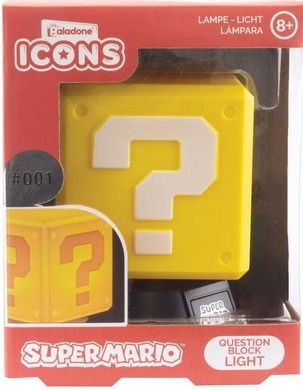Paladone, Icons, Super Mario, Question Block, lampka