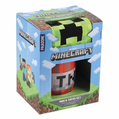 Paladone, Minecraft, zestaw, kubek, skarpety, 300 ml
