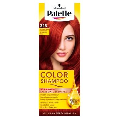 Palette, Color Shampoo, szampon koloryzujący, rubinowa czerwień nr 318