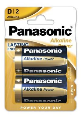 Panasonic, Alkaline Power, baterie, 2xD, LR20