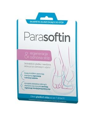 Parasoftin, skarpetki złuszczające