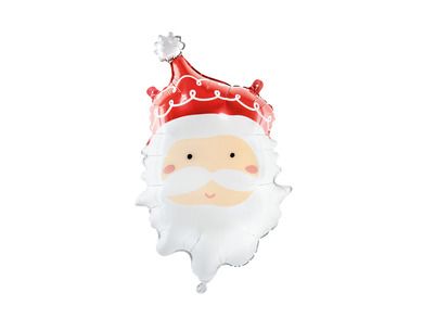 PartyDeco, balon foliowy, Mikołaj, 37-60 cm, mix