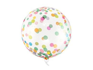 PartyDeco, balon Kula w kropki, 40 cm, mix, 1 szt.