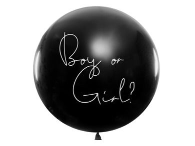 PartyDeco, Gender Reveal Party, balon, dziewczynka, 1 m