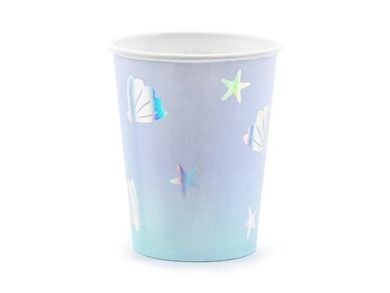 PartyDeco, kubeczki Narwal, mix, 220 ml, 6 szt.