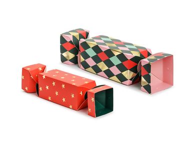 PartyDeco, pudełka na prezenty, Cukierki, 7-9-37-47-7-9cm, 2 szt.