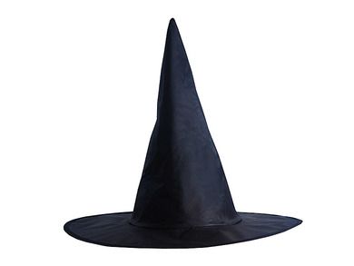 PartyDeco, Różowe Halloween, kapelusz wiedźmy, czarny, 19 cm