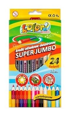 Penmate, Kolori, kredki premium, Jumbo, 24 kolory