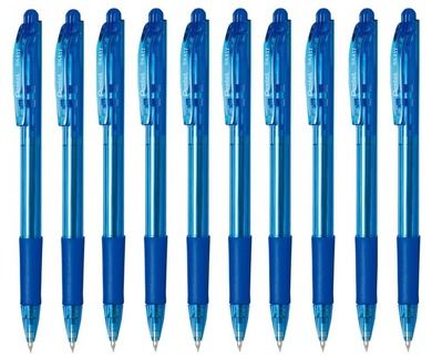 Pentel, Wow! długopis, niebieski, 10 szt.