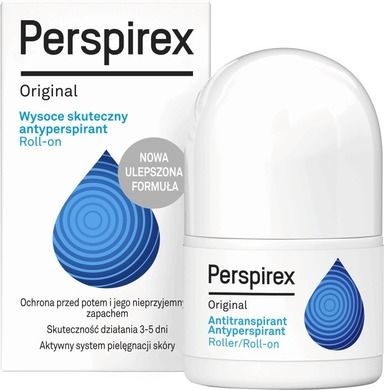 Perspirex, Original Antyperspirant, roll-on dla skóry normalnej i wrażliwej, 20 ml