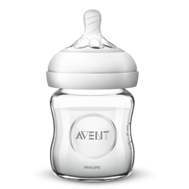 Philips Avent, Natural 2.0, butelka szklana, 120 ml