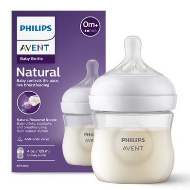 Philips Avent, Responsywne Butelki Natural, butelka, 0m+, 125 ml