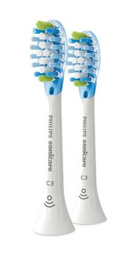 Philips, Sonicare, Premium Plaque Control C3, główka do szczoteczki, biała, 2 szt., HX9042/17