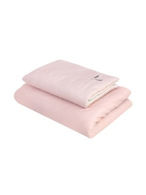 Piapimo, SleepSweet, 2-częściowy komplet pościeli dwustronnej z wypełnieniem, różowy, piaskowy, 80-100 cm