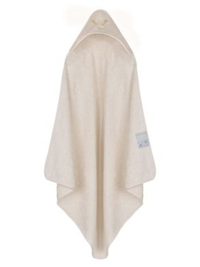 Piapimo, TowelPower, ręcznik z kapturkiem, bambusowo-bawełniany, piaskowy, 75-75 cm