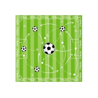 Piłka Nożna, serwetki papierowe, 10 szt., 33-33 cm, football