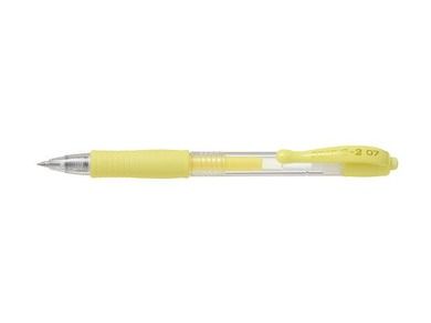 Pilot, G2, długopis żelowy, pastel żółty