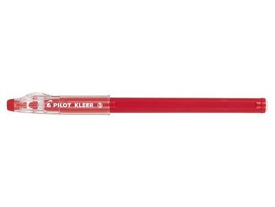 Pilot, Kleer, długopis żelowy jednorazowy, czerwony wymazywalny