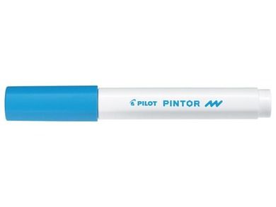 Pilot, Pintor F, marker permanentny, jasny niebieski
