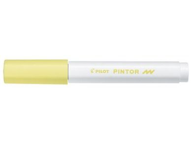 Pilot, Pintor F, marker permanentny, pastelowy żółty